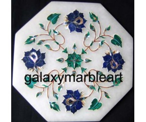 marble inlay tile oct  7" TP-705